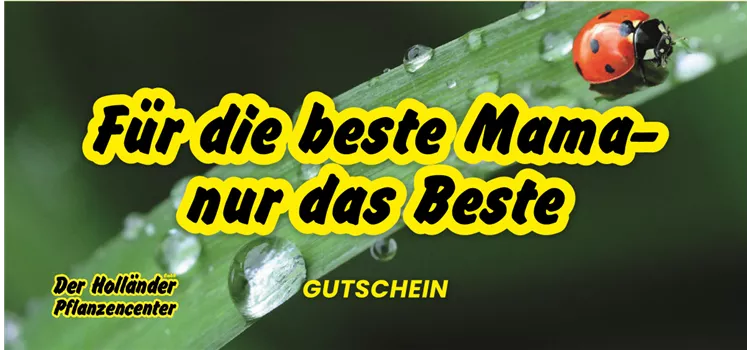 Geschenkgutschein "Für die beste Mama"